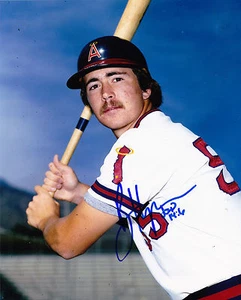 BRIAN HARPER  CALIFORNIA ANGELS      ACTION SIGNED 8x10 - Picture 1 of 1