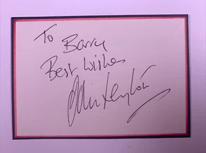 Carta firmata John Leyton originale autentica dalla collezione di Barry McD - Foto 1 di 14