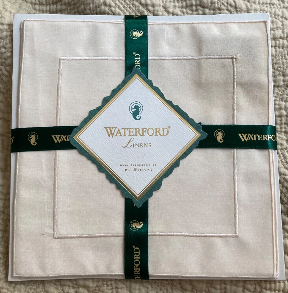 Set of 4 Waterford Linen Squares-8" - Image 1 of 1