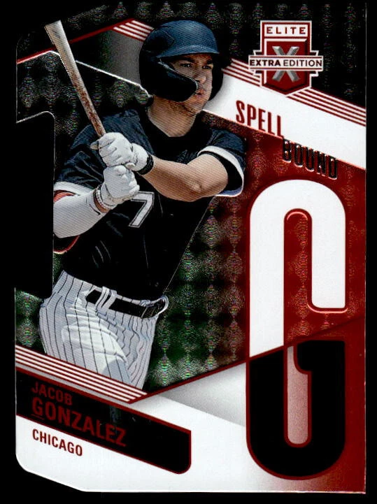 2023 Elite Extra Edition Spellbound Orange Die-Cut #24 Jacob Gonzalez SN 15/99