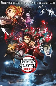 Trends Demon Slayer: Mugen Train Collage One Sheet Wall 22.375" x 34" Poster New - Picture 1 of 1