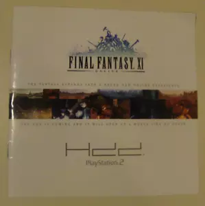 VERY RARE PS2 ~Final Fantasy XI Online~ E3 2003 PROMO advertisement..BRAND NEW.. - Picture 1 of 5