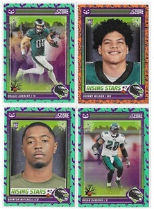 2024 Score-A-Treat Philadelphia Eagles a lot of 4 Rising Star Rookie RC NFL - Picture 1 of 2