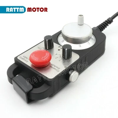 『IT』 4 Axis 100 Pulse 5V Handwheel MPG Pendant For CNC Router/FAGOR/GSK/Siemens - Immagine 1 di 4