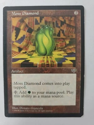 MTG Magic The Gathering Card Moss Diamond Artifact Mirage 1996 - Image 1 of 2