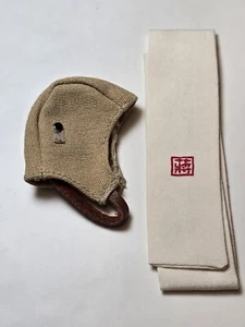 WWII pilot cover and Scarf Accessory for 12" Action Figure 1/6 scale - Picture 1 of 7