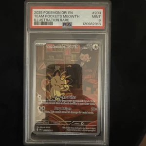 Pokémon TCG Team Rocket’s Meowth PSA 9 Mint Slab. - Picture 1 of 12