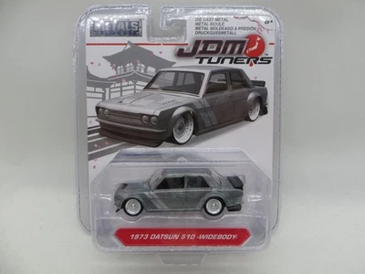 Jada JDM Tuners 1973 Datsun 510 Widebody, Raw, 2018, Import Racer, 1/64 Diecast Foto 1 de 4