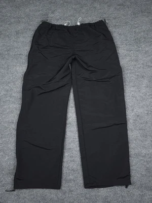 Pantalones de paracaídas Nike vintage juveniles 16-18 negros con cordón holgados forrados cremallera gruesa Foto 1 de 4
