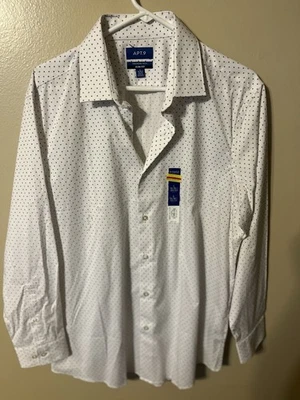 Apt 9 Premier Flex Calce Ajustado Hombre Manga Larga Camisas de Vestir LG Lote de 3 Envío Gratis Foto 1 de 4