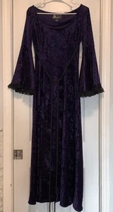 Eternal Dress #4 Dark Violet Medieval Renaissance Gothic Costume Cosplay Size S - Picture 1 of 16