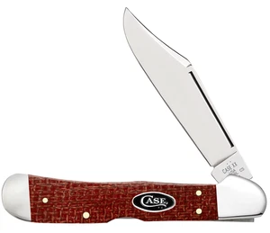 Case xx Knife Copperlock Dark Red Micarta 12275 Carbon Steel Pocket Knives - Picture 1 of 3