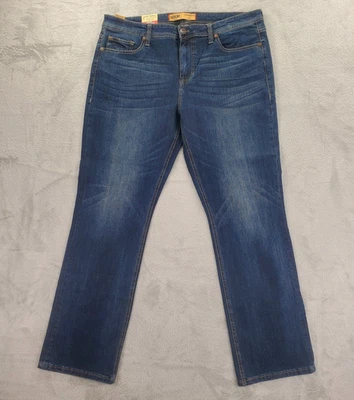 Pantalones de mezclilla para hombre Seven7 calce recto 38x32 Super Flex 4 vías elásticos azul lavado oscuro nuevos con etiquetas Foto 1 de 4