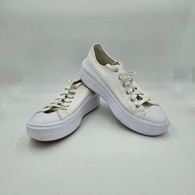 Zapatillas Converse Chuck Taylor All Star Move Plataforma Blancas Para Mujer Talla 9” Foto 1 de 4