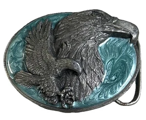 1990 Siskiyou American Bald Eagle Belt Buckle Vintage Y2K American Patriotic - Picture 1 of 8