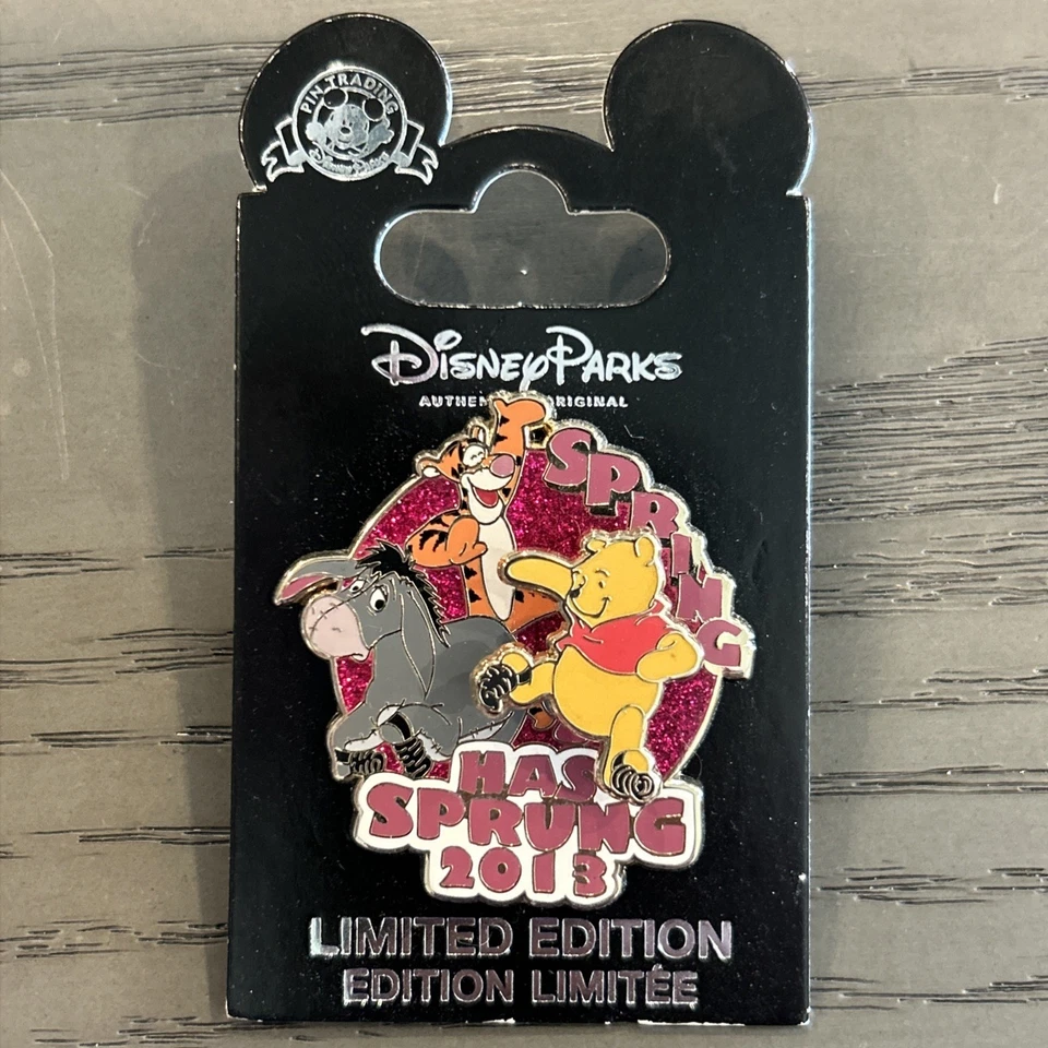 Disney Pin - Spring Has Sprung 2013 - Winnie the Pooh Tigger Eeyore - LE 2000 - Image 1 of 1