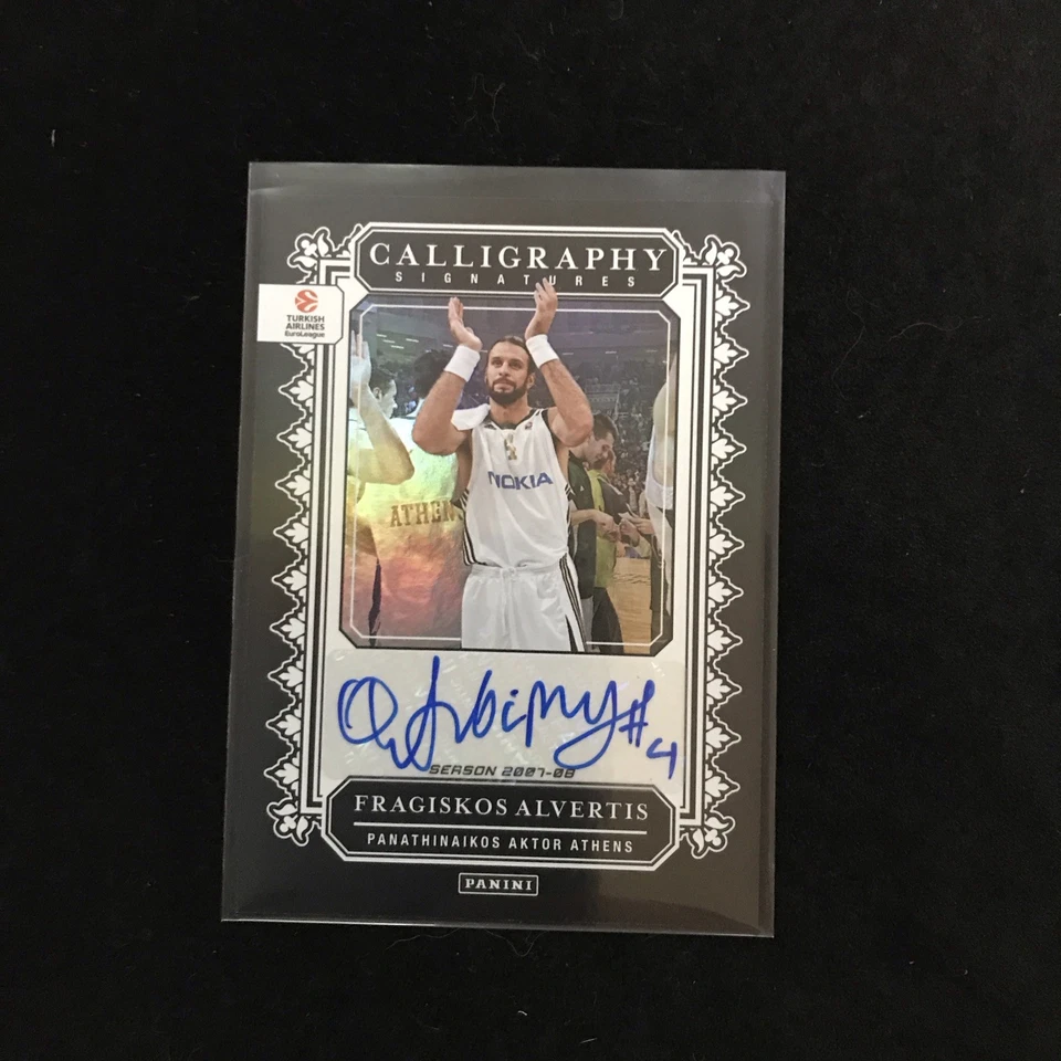 Fragiskos Alvertis 2024-25 Panini Prizm Euroliga Caligrafía Auto #83 SSP Foto 1 de 2