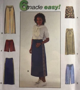SIMPLICITY FLARED SKIRT PANTS & SHORTS SEWING PATTERN 8585 SIZES 4-8 - Picture 1 of 2