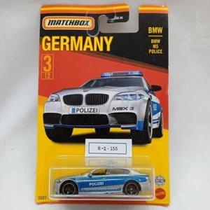 Matchbox MBX BMW M5 Police 3/12 Mattel Metal 2021 - Picture 1 of 3