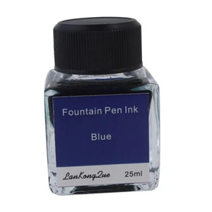 Quality Blue 25ml Calligraphy / Fountain Pen Ink in Glass Bottle - Picture 1 of 1