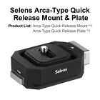 Selens Quick Release Drop-in Plate Mount Adapter 1/4” Screw For Ball Head Tripod