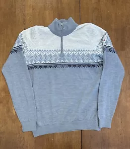 Suéter Dale Of Norway Para Mujer 1/4 Cremallera Mediano Lana Merino Ártico Nórdico - Imagen 1 de 7