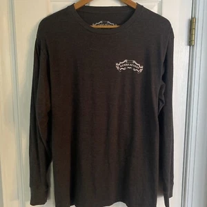 Sierra Nevada Men's Charcoal Gray Cotton Blend Long Sleeve T-Shirt - Size L - Picture 1 of 3