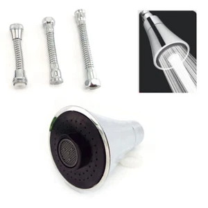 Kitchen Tap Nozzle Adjustable Pressure 360° Swivel Water Saving Faucet Adapter - Picture 1 of 17