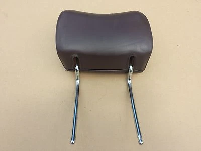 MERCEDES 原始设备制造商 后 HEADREST 380 420 SEL 500 560 SEL 深棕色皮革     — 第 1/3 张图片