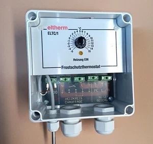 el. Frostschutzthermostat ELTHERM ELTC/1  PT100 ;  regelbar -5° bis +15° ; 2300W - Bild 1 von 6