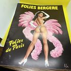 Vintage 1982 Programme Folies Bergere Revue Paris, France Sexy Fille Couverture Art