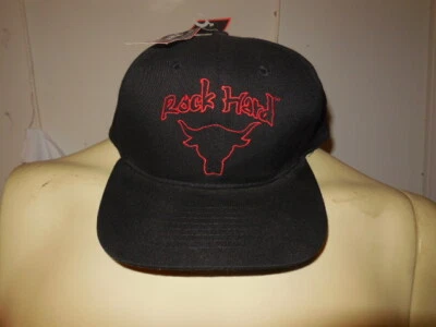 vintage wwf rock cap black new w tag very rare - Image 1 of 3