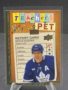 2023-24 MITCH MARNER UPPER DECK SERIES 1 TEACHER’S PET GOLD PARALLEL CASE HIT 23