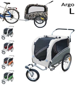 ARGO Größe L Hunde Anhänger Transport für Fahrrad Wagen Jogger Buggy 5 Farben - Bild 1 von 17