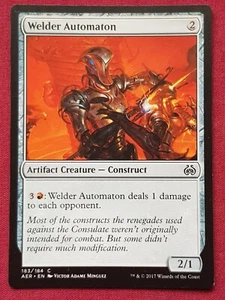 Magic The Gathering AETHER REVOLT WELDER AUTOMATON artifact card MTG - Picture 1 of 2