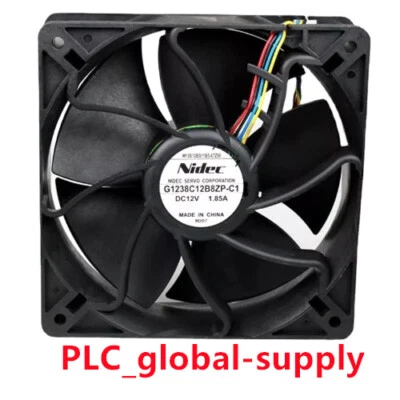  G1238C12B8ZP-C1 1PCS NEW Nidec 12V 1.85A 12038 120mm PWM4-wire cooling fan - Image 1 of 4