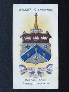 No.127 BOOTLE Borough Arms 2nd Ed (101-150) by W.D.& H.O.Wills 1906 - Picture 1 of 1