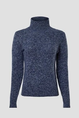 Lauren Ralph Lauren Women's Wool-Blend Mirosava Sweater Heather Blue XS New - Image 1 of 4