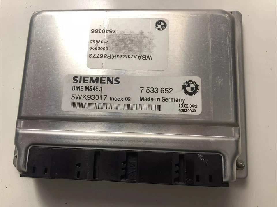 2004 2005 BMW 530i / X3 3.0L ECM ECU Engine Control Module Unit | 7 533 652 Foto 1 de 2