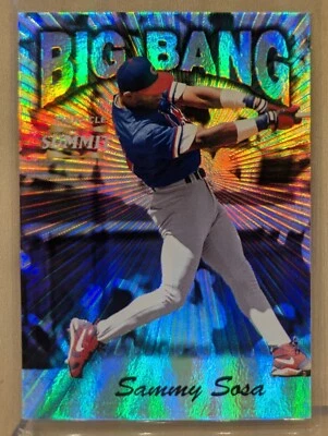 1996 Pinnacle Summit BIG BANG #13 Sammy Sosa 折射小熊罕见插入/600 — 第 1/2 张图片