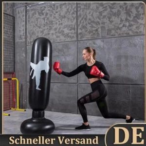 1,6 m aufblasbarer Boxsack, Trainingsbecher, Sandsack, Standsäule (schwarz 1) DE - Bild 1 von 8