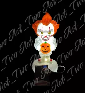 Molde soplado Pennywise Halloween púrpura IT capítulo 2 GEMMY 12" decoración iluminada NUEVO - Imagen 1 de 9