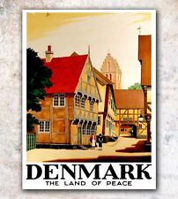 Denmark Art Travel Poster Wall Decor Print 12x16" A490