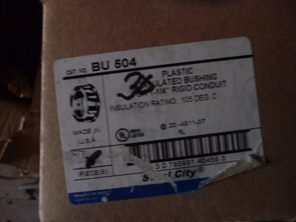 Buje de plástico Thomas & Betts BU504 30 piezas Foto 1 de 1