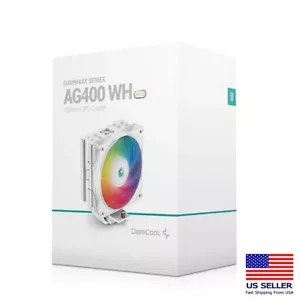 DeepCool AG400 WH ARGB CPU Cooler 120mm Static ARGB Fan - Picture 1 of 7