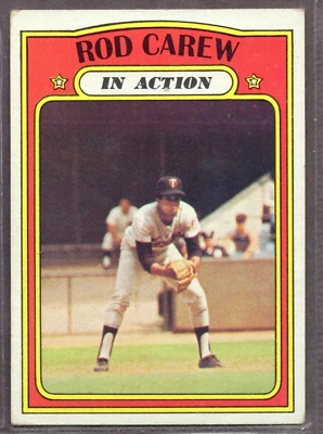 1972 Topps Set-Break #696 Rod Carew IA EN MUY BUEN ESTADO-VGEX *JAYSACE* Foto 1 de 2