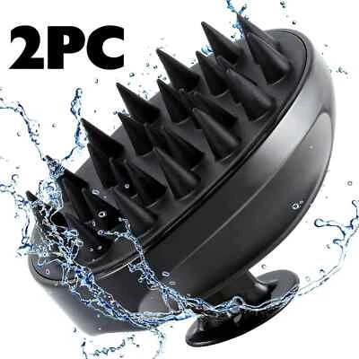 2PC Scalp Massager Shampoo Brush, Hair Scalp Scrubber Head Massager for Stress - Image 1 of 4