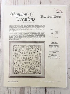 Drei kleine Worte Papillon Kreationen Kreuzstichmuster Liebe & Ehe Zuhause - Bild 1 von 1