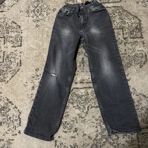 Boys Wonder Nation 10 Husky Black Jeans.. Well Loved And Worn - Picture 1 of 3