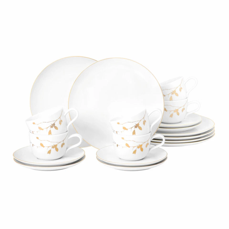Seltmann Weiden servicio de café 18 piezas Liberty Golden Rose Hip vajilla porcelana Foto 1 de 1